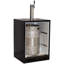 5.7 Cubic Feet Black/Stainless Steel Built-In Kegerator with Adjustable Temperature
