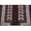 Tapis unique en laine noué à la main Balouch 2 pi 10 po x 3 pi 10 po brun nouvel âge Noby