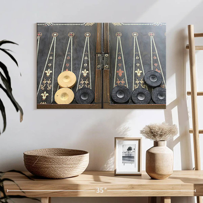 Table de backgammon Senne, H 16 po x l 24 po