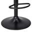 Aggappera Swivel Adjustable Height Counter Stool with Metal Frame