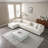138.97" Wide Velvet Modular Sectional Sofa-2126472738-2126472737