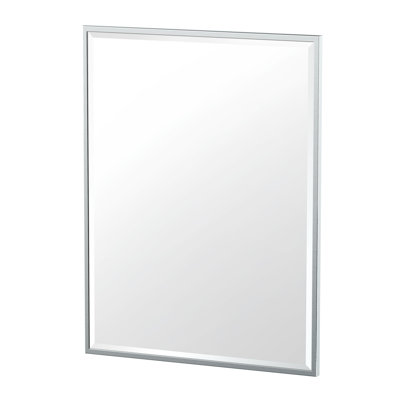Modern Wall Mount Framed Rectangle Bathroom Vanity Mirror | Decorative Beveled Mirror  For Bedroom, Entryway, Livingroom | Mount Landscape or Portrait