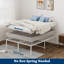 Structure de lit en acier blanc 18 po Briese-1779225263