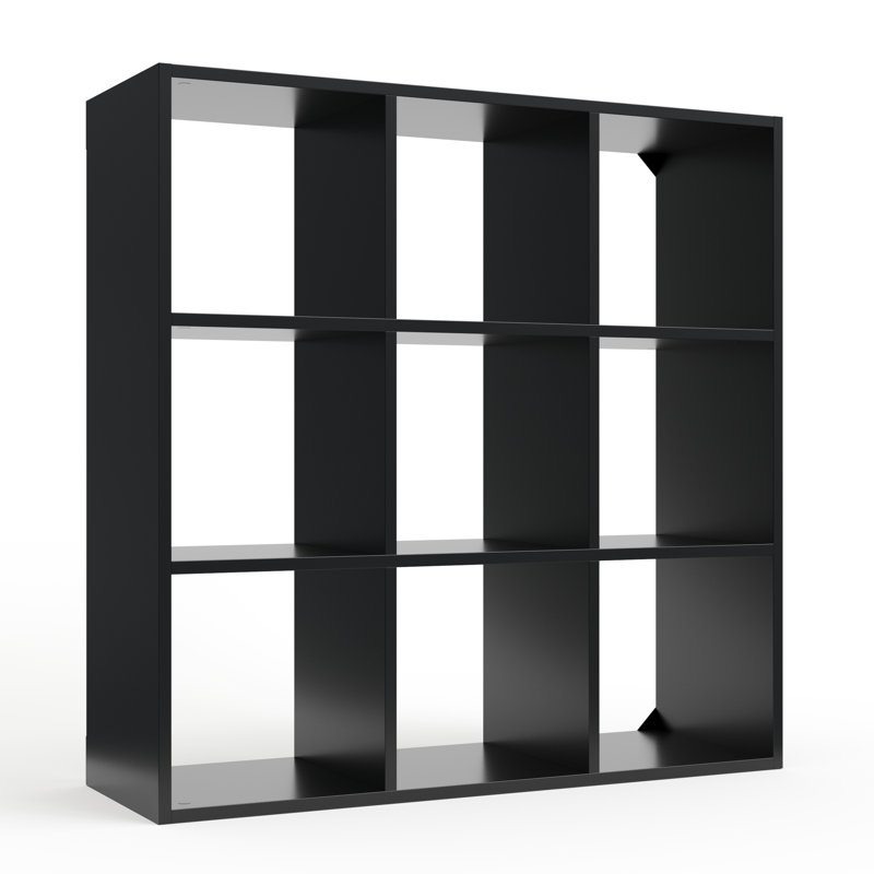 Cube Bookcase, Black, 42" H x 42" W x 14" D