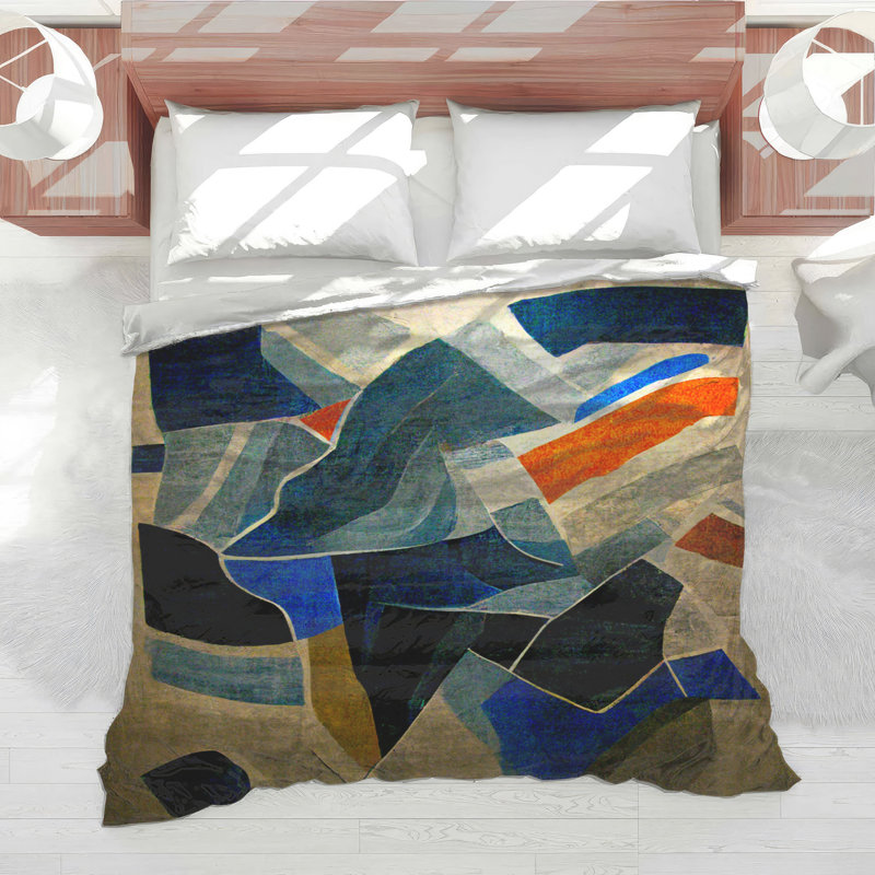Abstract Bedding Art Comforter Modern, Twin Extra Long