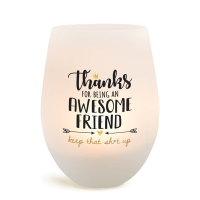 3'' H Glass Tabletop Votive Holder