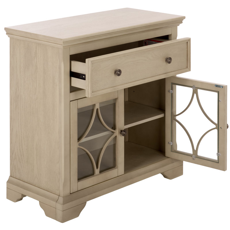 Commode 2 tiroirs David, Creme