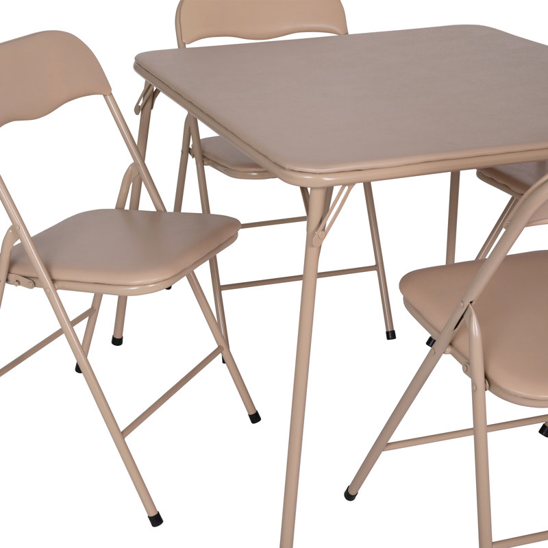 Ensemble 5 pièces de table et chaises Monroe, Brun