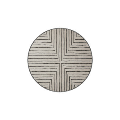 Machine Washable Gray Area Rug GSIX03585