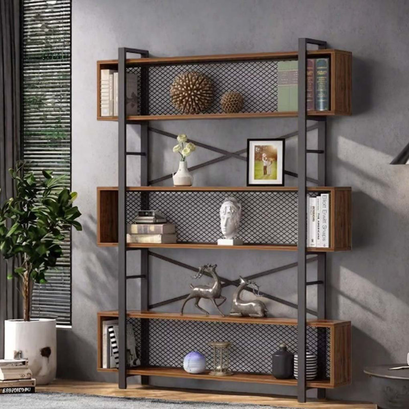 Bibliothèque de style industriel