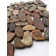 River Rock Natural Polished Red Pebble Mosaic 12"x12" Interlock Floor and Wall Tile