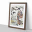 Dressing a Lady by Torii Kiyonaga - Picture Frame Painting Print-55545622-55545621