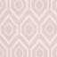 Tapis géométrique en laine / coton tissé à la main et à plat Waukena - rose / ivoire-456871347