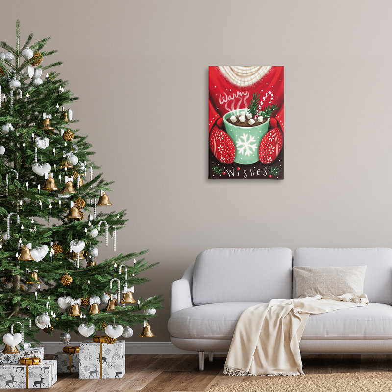 «Warm Wishes Hot Cocoa» par Elizabeth Tyndall, H 30 po x l 20 po