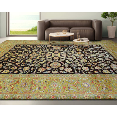 Tapis rectangulaire noué à la main