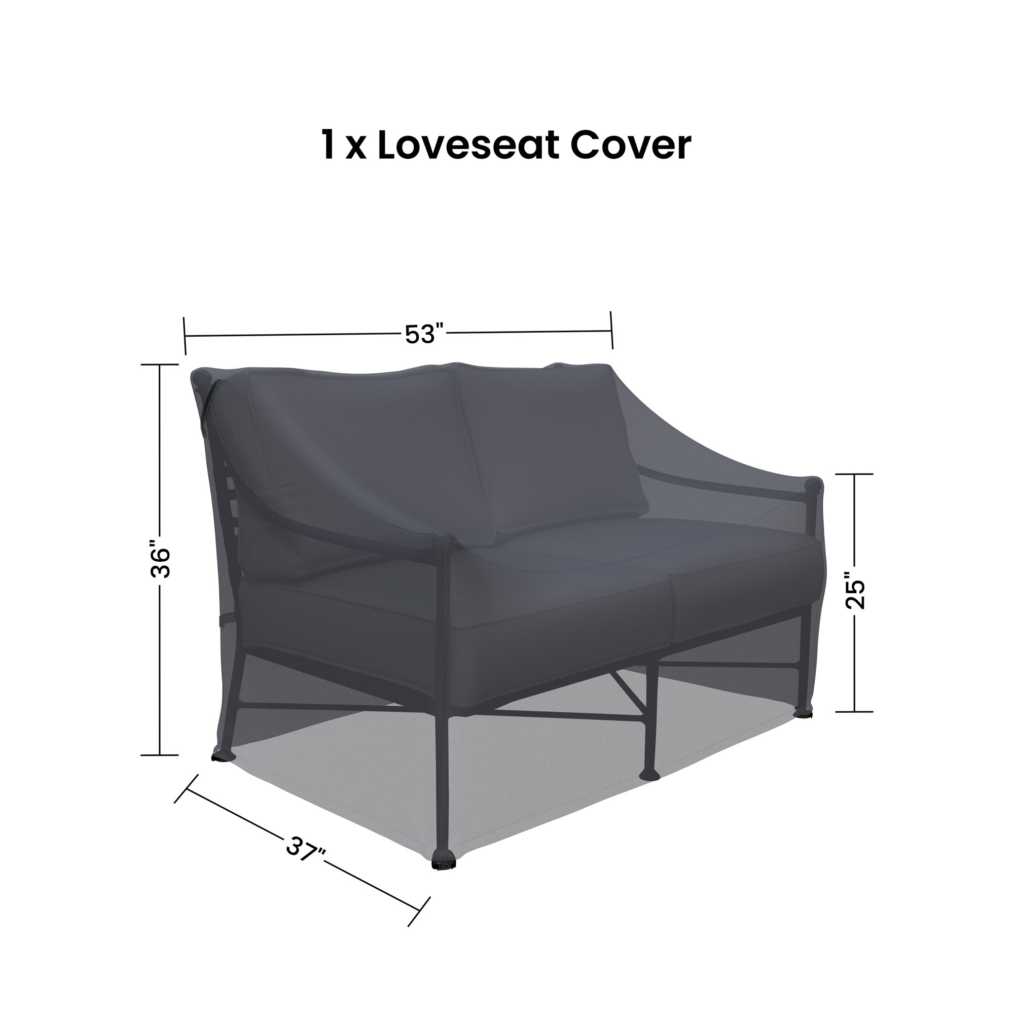 Lucier 52'' Wide Straight Loveseat Cover