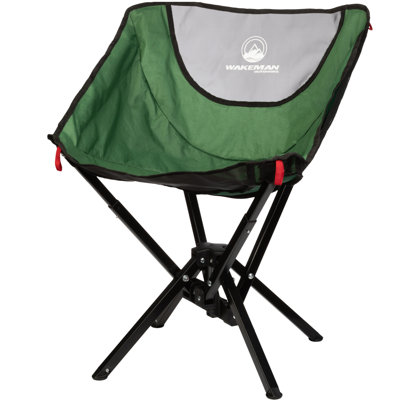Wakeman Outdoors Laycee Portable Camping Chair - Compact and Foldable Chair - Lightweight Backpacking Chair with Carrying Bag - Backpacking Gear