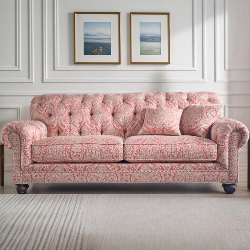 Canapé simple, simple et créatif, Rose, H 35,83 po x l 85,43 po x P 42,91 po
