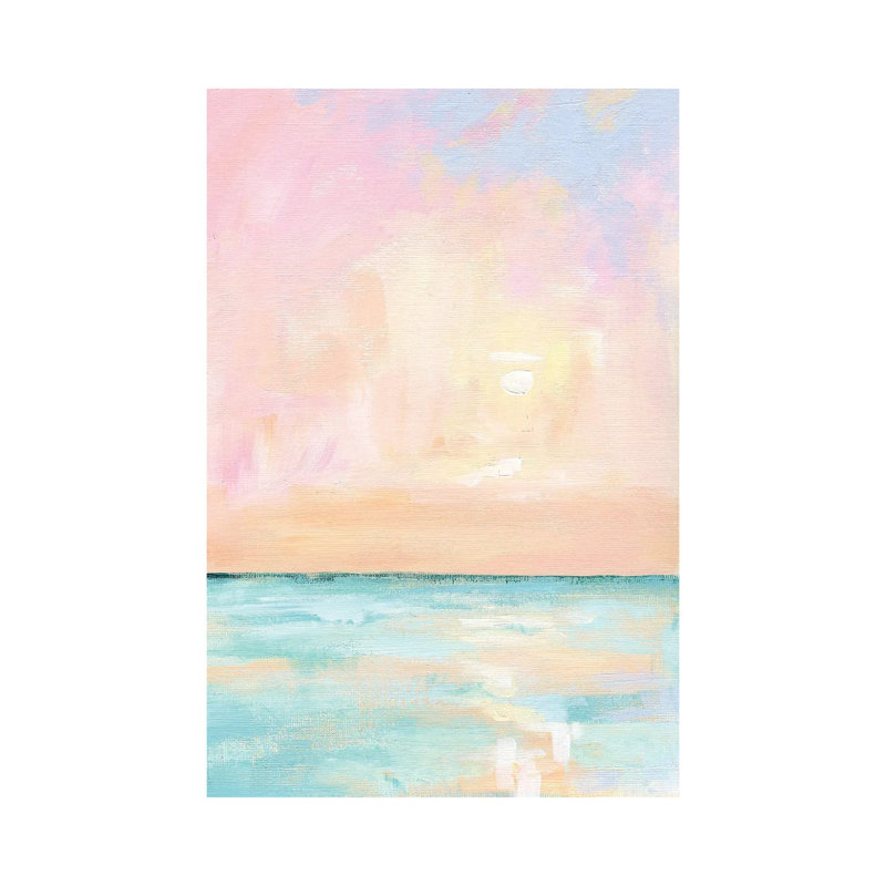 «Pastel Florida Sunset», reproduction d'art sur toile tendue, Toile tendue, Ne s’applique pas, H 18 po x l 12 po