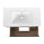 Meuble-lavabo de 36 po avec lavabo en céramique et tiroirs à fermeture en douceur - Flair contemporain Chêne brun de qualité Contreplaqué de qualité Options de rangement abondantes-457576949-457576947