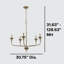 Lustre moderne à 5 lumières Capella-863589625-863589626