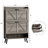 16 Pair Shoe Storage Cabinet With 2 Flip Drawers, Freestanding Farmhouse Shoe Organizer Cabinet-1607351312