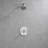 Stilleto Collection Shower Trim Only: 3-Function 4" Round Shower Head, Single Handle Set & Rough-in Valve Included - Chrome Polished-36865915