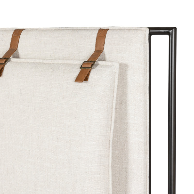 Leigh Upholstered Bed, King, Ivory