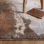 Decara Blue Abstract High-Low Rust/Grey Area Rug-722503675