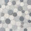 Carreau de mosaïque rond en pierre naturelle 12 po x 12 po Nevada-93373714