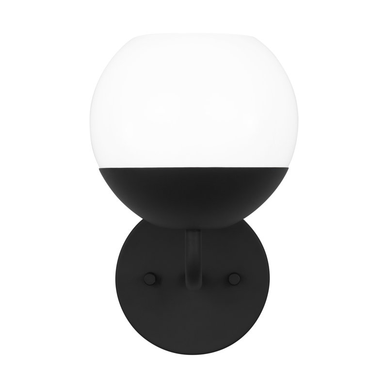 Alvin 1 - Light Armed Sconce, Midnight Black