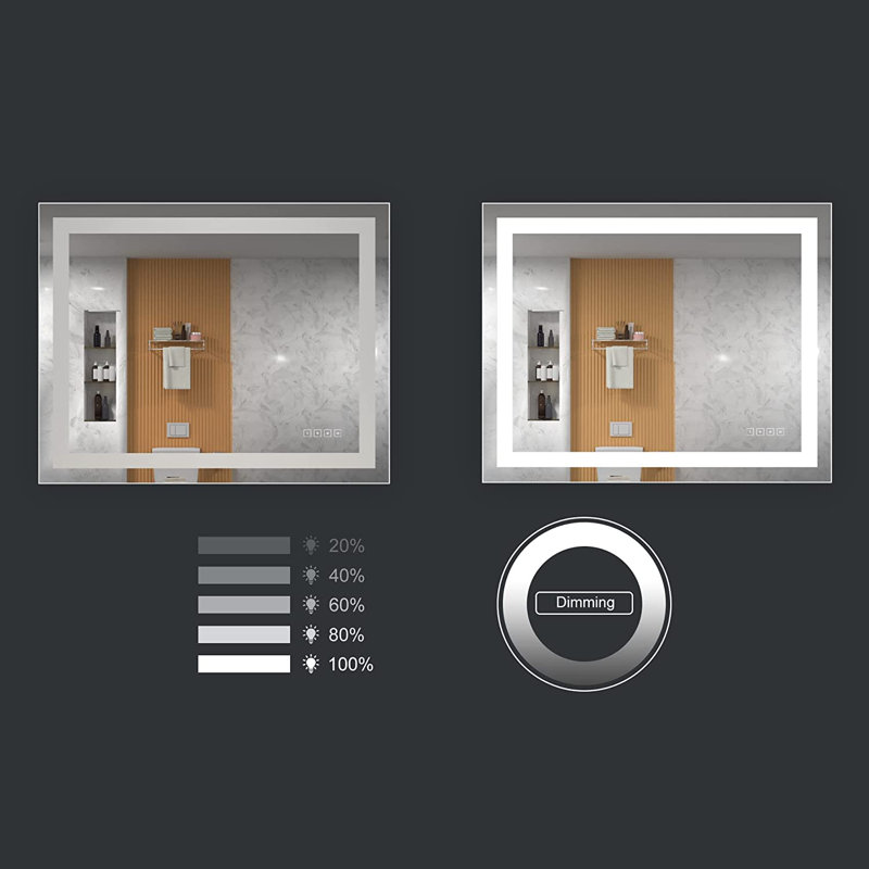 Miroir de salle de bain Bellicia, 24 po x 32 po