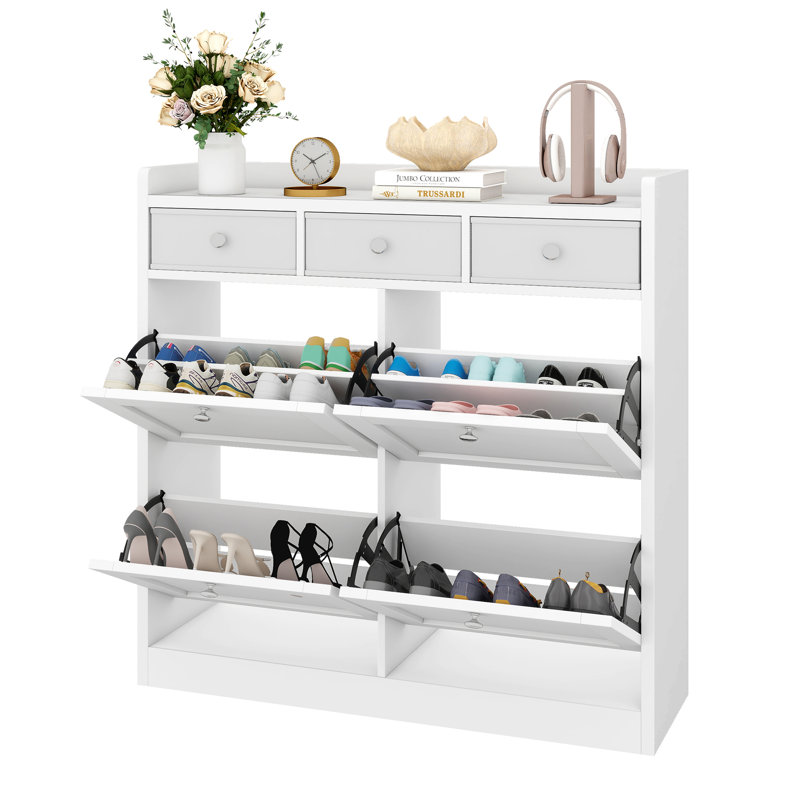 16-18 Pair Flip Down Shoe Storage