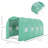 Outsunny 15' x 7' x 6.5' Walk-in Tunnel Hoop Greenhouse, Green House with Polyethylene PE Cover, Steel Frame, Roll-Up Zipper Door & Windows for Flowers, Vegetables, Tropical Plants, Green