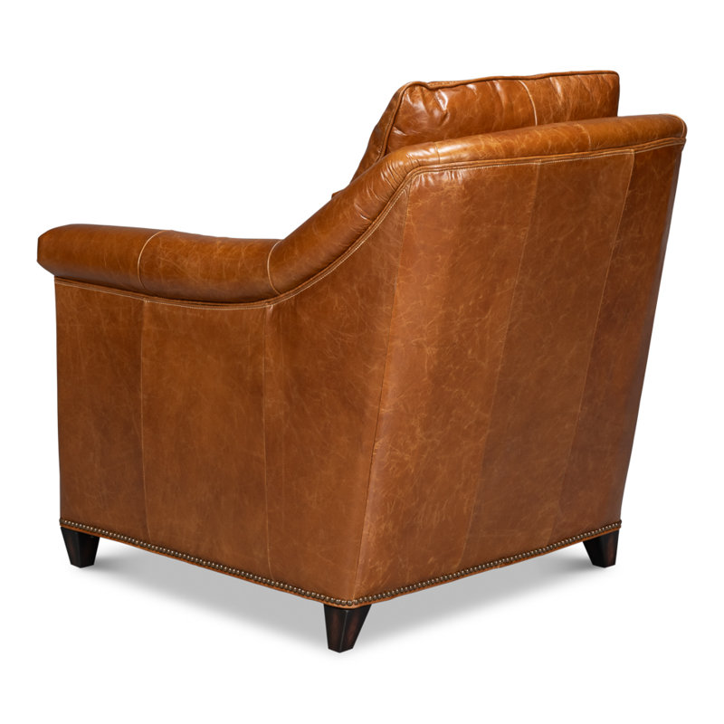 Vandike Club Chair, Light Brown