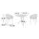 Farrah 2 - Person Patio Dining Set with Square Table