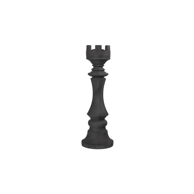Rook Chess Sculpture, Black