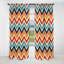 Rétro motif Mid-Century à chevrons II - Rideau à chevrons - Rideau occultant à chevrons - 1 panneau-107555481