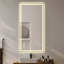 Miroir de salle de bain mural 48 po x 24 po à DEL avec antibuée, éclairage à intensité variable 3 couleurs et verre sans cuivre