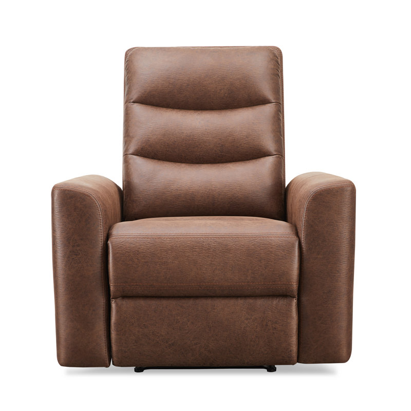 Aldah Upholstered Recliner, Camel 100% Polyester