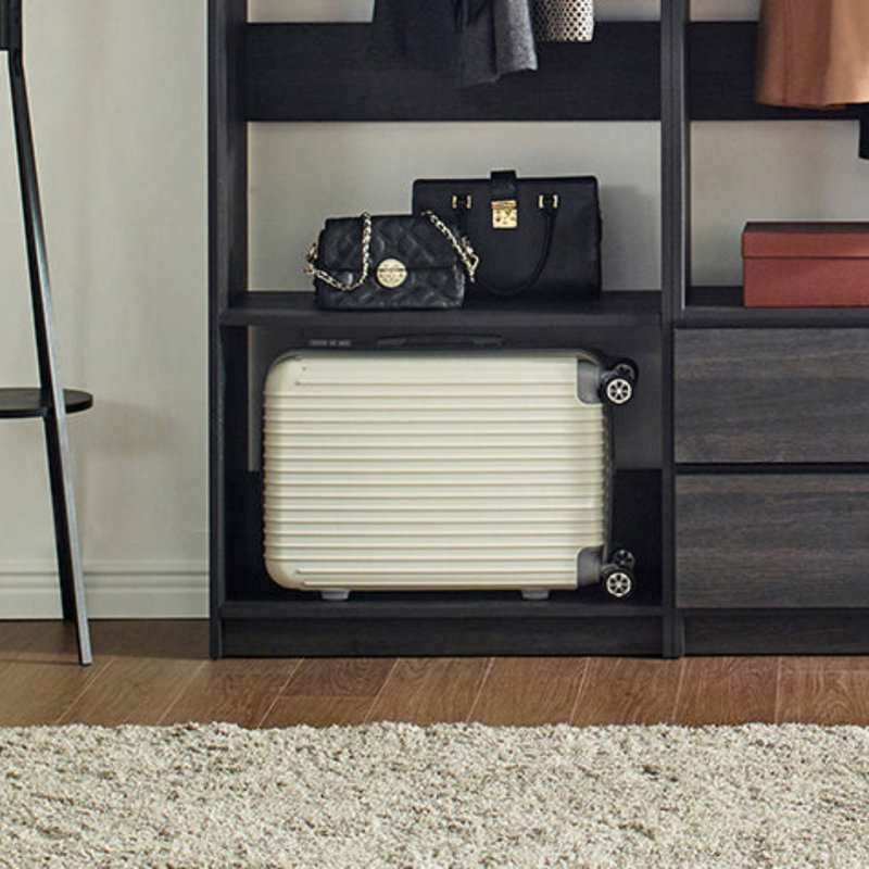 Système d'organisation autoportante en bois Prosper Grey, Gris