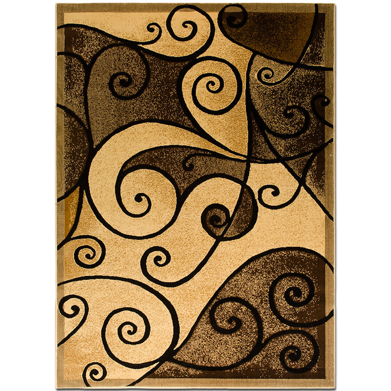 Abstract Indoor Rug, 5'2" x 7'2"