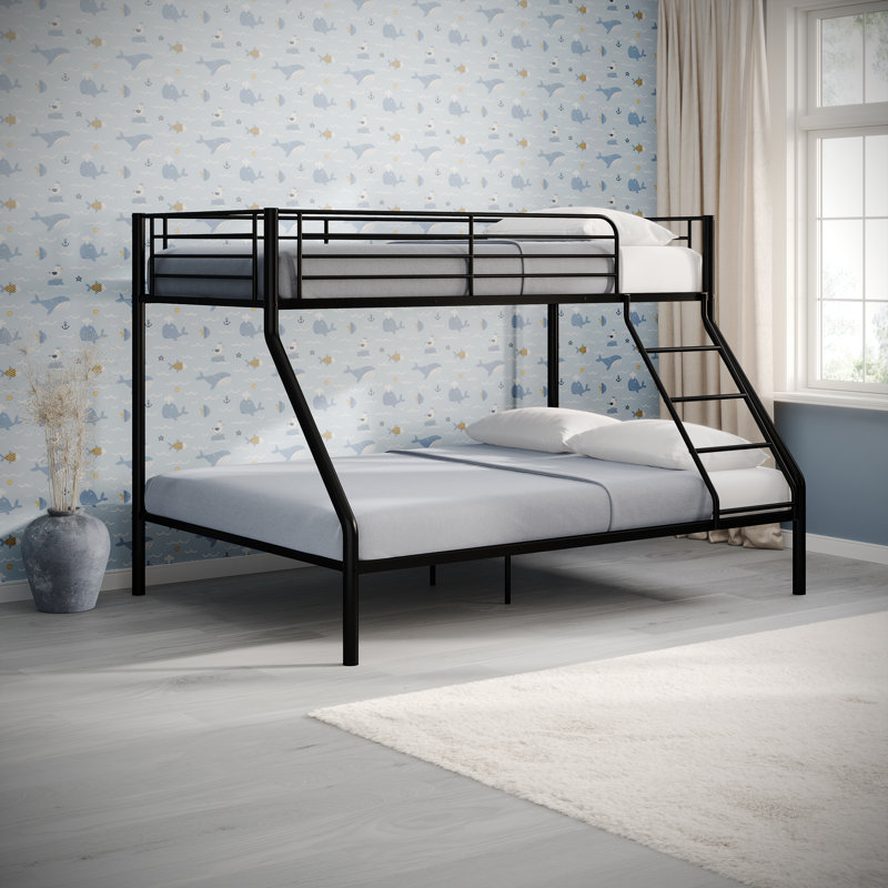 Harold Triple Sleeper Bunk Bunk Bed, Black