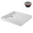Streamline 32 in. x 32 in. Corner Acrylic Shower Base in Glossy White with Left Drain, Drain Included-117295481