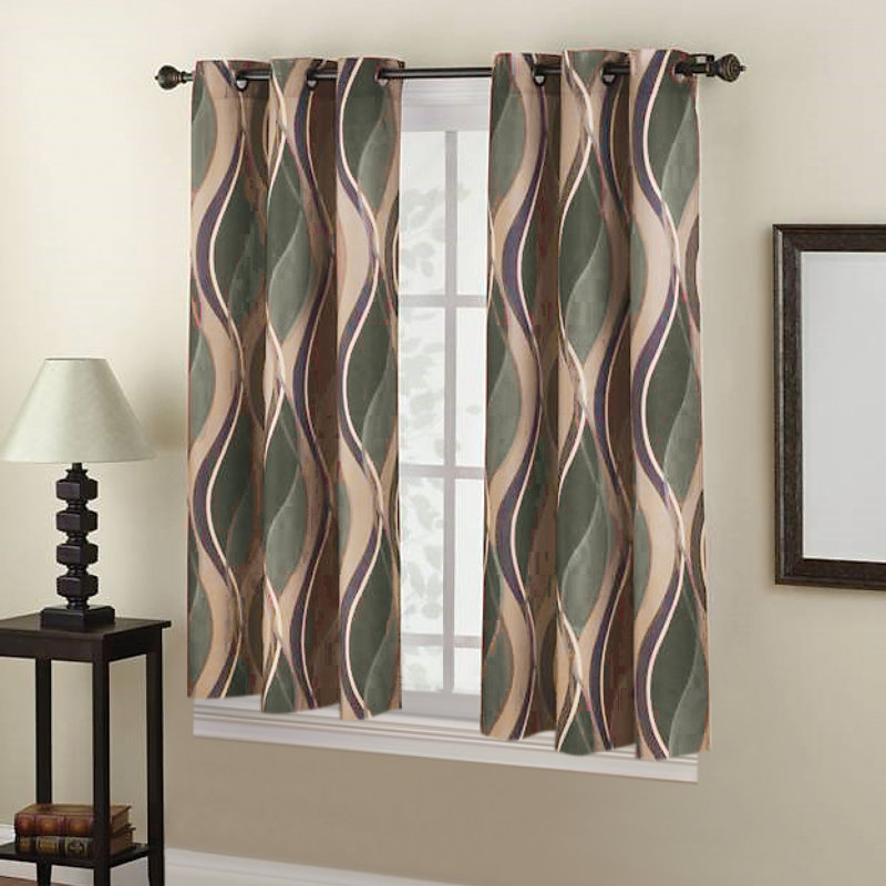 Rideau simple occultant et isolant Huffine, L 48 po x L 63 po, Paprika