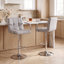 Tabourets de bar industriels pivotants avec accoudoirs, tabouret de comptoir ergonomique en similicuir pour îlot de cuisine et bar pour la maison