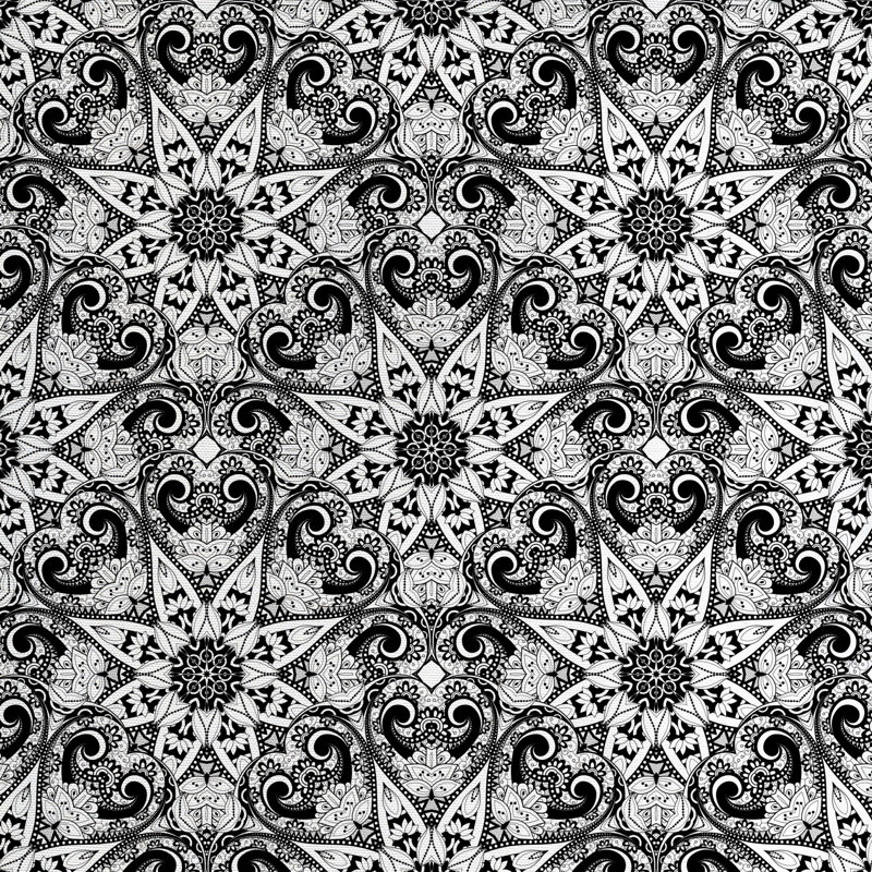 Tissu mandala, l 58 po x L 72 po