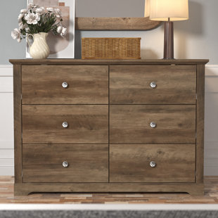 Kepner 6 Drawer 46.3'' W Double Dresser