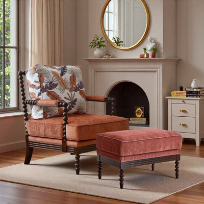 American Retro Single Leisure Chair with Style.