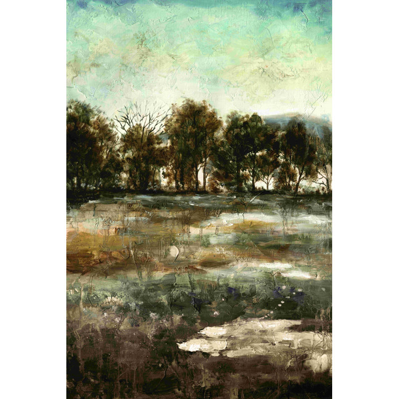 " Trees Painted Brown " Painting Print, 18" H x 12" W